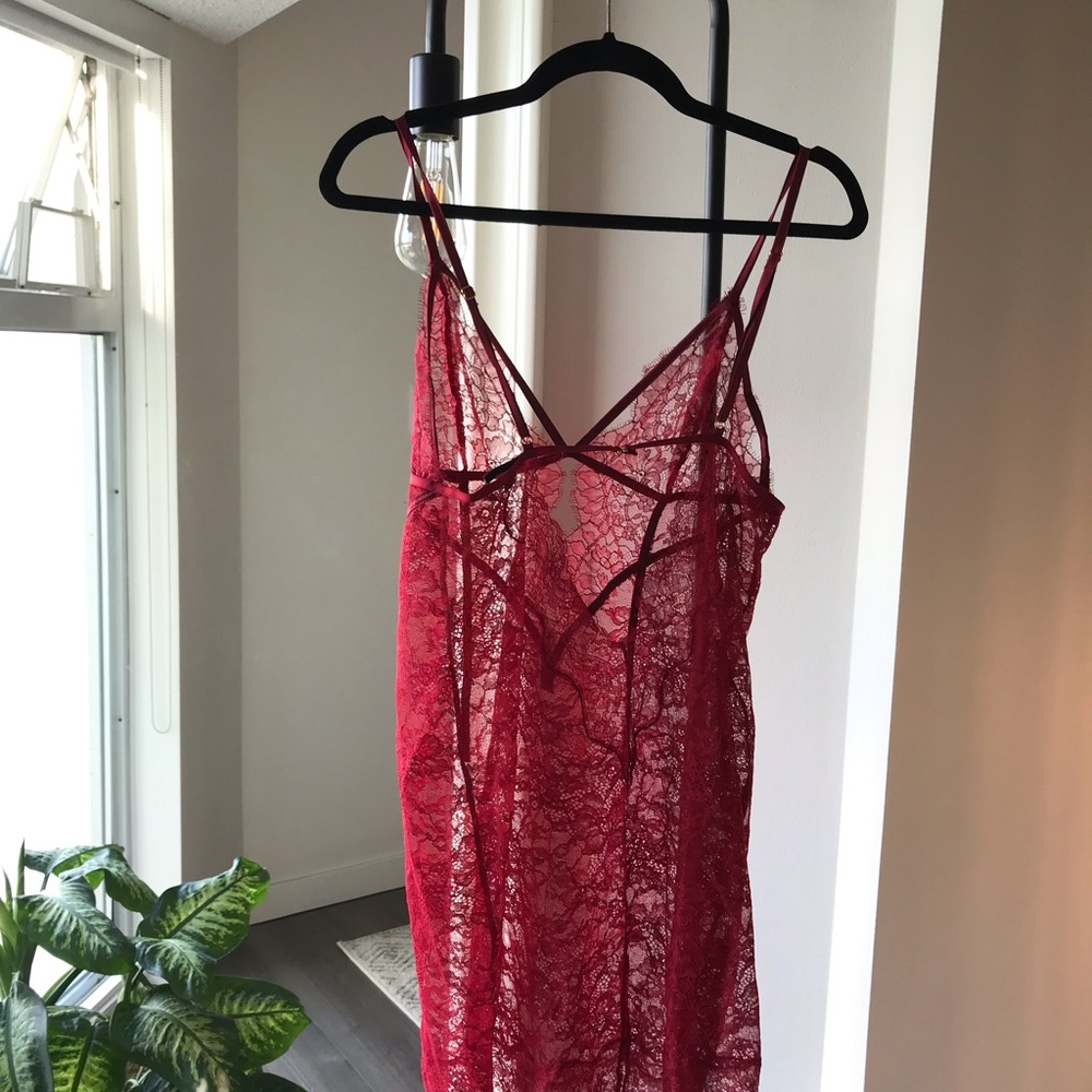 Victoria Secret Red Lace Sleepwear